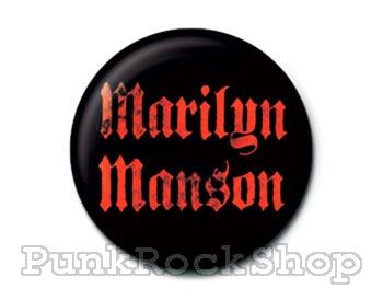 Marilyn Manson Logo Badge