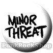 Minor Threat Logo on White Badge