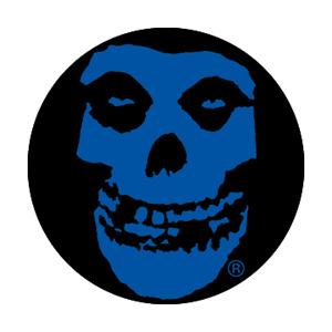 Misfits Blue Skull Badge