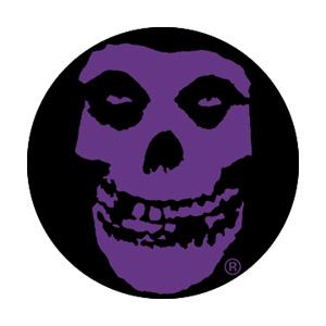 Misfits Purple Skull Badge