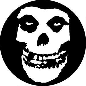 The Misfits White Skull Badge