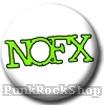 NOFX Logo Green on White Badge