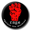 Rage Against the Machine Fist Badge