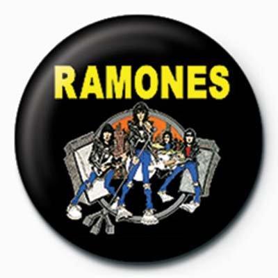 Ramones Group Cartoon Badge