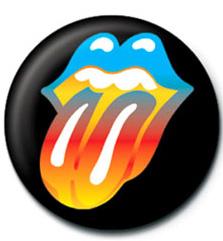 The Rolling Stones Multi Coloured Tongue Badge
