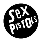 Sex Pistols White On Black Logo Badge