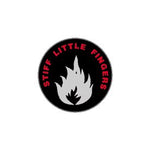 Stiff Little Fingers Inflammable Material Badge