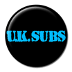 UK SUBS Blue Logo Badge