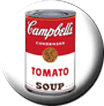Cambells Tomato Soup Badge