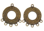 Steampunk Pair Brass Earrings Jewellery