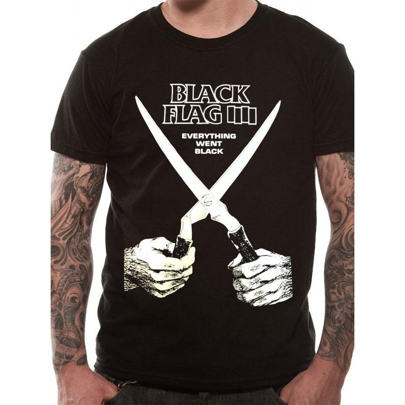 Black Flag Everything Went Black Mens T shirt Punk Rock Shop