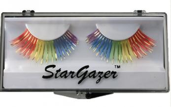 Stargazer Number 01  Multi Coloured Eyelashes includes glue Eye Wear