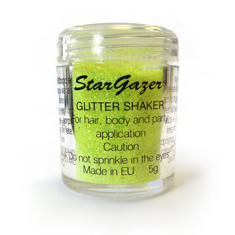 Stargazer UV Shaker Yellow Hair and Body Glitter Body