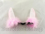 Hair Slides Rabbit Clip-on Ears Pink Hair Accessorie