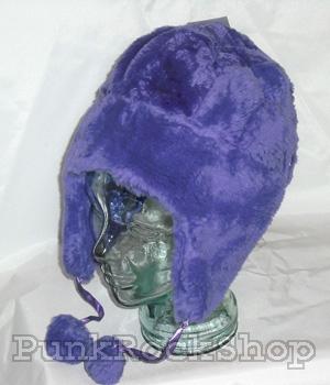 Chaos Brothers Girls Trapper Hat Purple Headwear