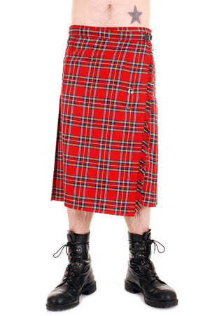 Tiger Of London Tiger of London Mens Red Tartan Kilt Mens Kilt