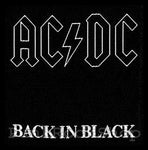 AC/DC Back in Black Woven Patche