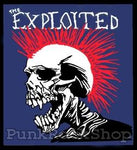 The Exploited Coloured Skull Woven Patche