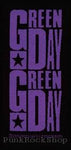 Green Day Purple Woven Patche