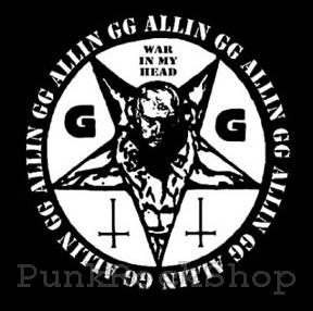 GG Allin War In My Head Printed Patche