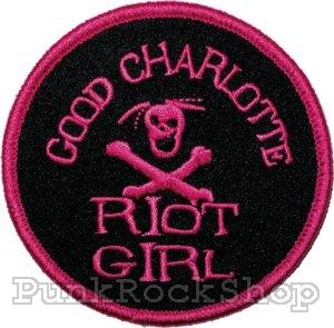 Good Charlotte Riot Girl Woven Patche
