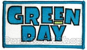 Green Day Blue Woven Logo Woven Patche
