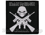 Iron Maiden Crossed Guns Woven Patche