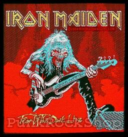 Iron Maiden Fear Live Woven Patche