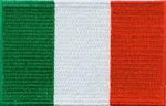 Italian Flag Woven Patche