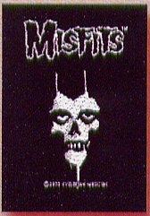 Misfits Skull Face Woven Patche
