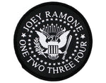 Ramones Joey Ramone One Two Three Four Woven Patche