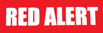 Red Alert Logo Red Printed Patche