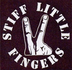 Stiff Little Fingers Rigit Digit Printed Patche