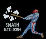 Various Punk Patch Smash Nazi Scum Woven Patche