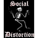 Social Distortion Skeleton Woven Patche