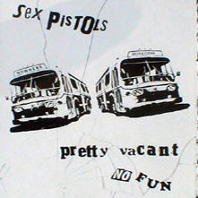 Sex Pistols Busses  No Fun Woven Patche