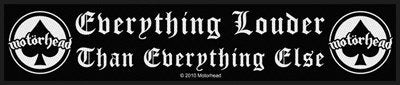Motorhead Everything Louder Superstrip Woven Patche