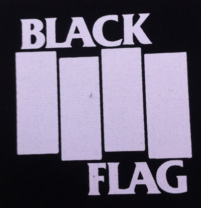 Black Flag Bars On Black Printed Patche
