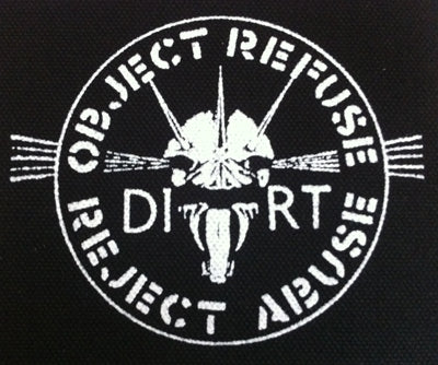 Dirt Object Refused Reject Abuse Printed Patche