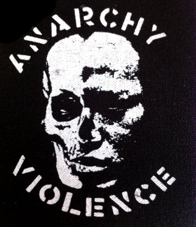 GISM Skull Anarchy And Violence Printed Patche