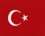 Turkish Flag Woven Patche