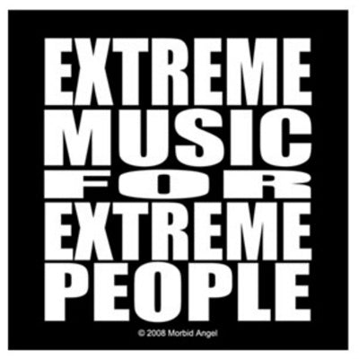 Morbid Angel Extreme Music For Extreme People Woven Patche