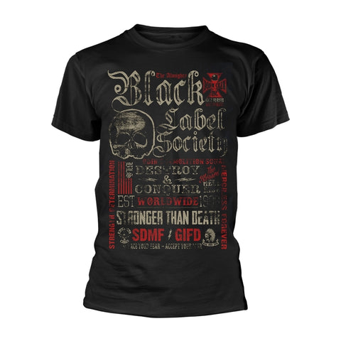 DESTROY & CONQUER - Mens Tshirts (BLACK LABEL SOCIETY)