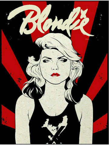 Blondie - Red Poster