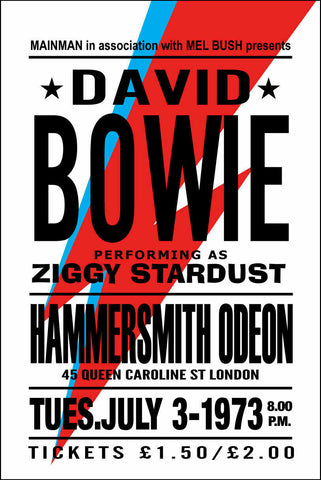 David Bowie - Hammersmith Poster