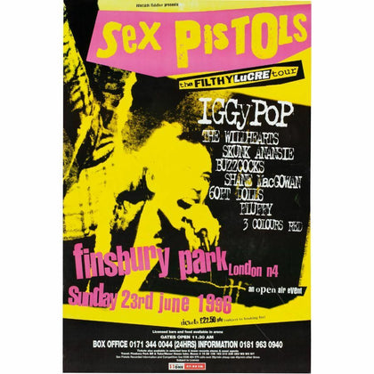 Sex Pistols - 1996 Gig Poster