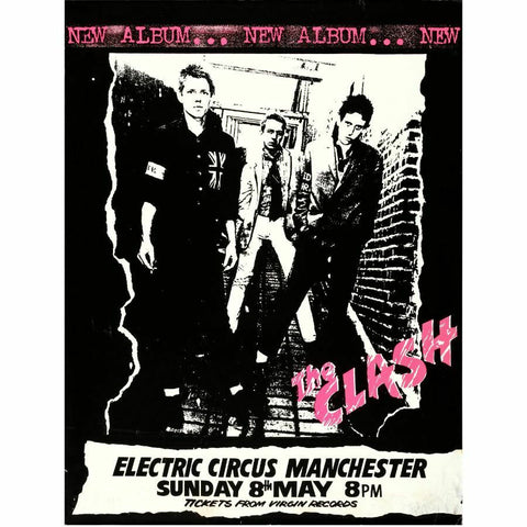 Clash - Manchester Gig Poster
