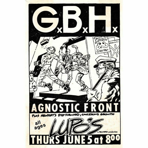 GBH - Tour Gig Poster