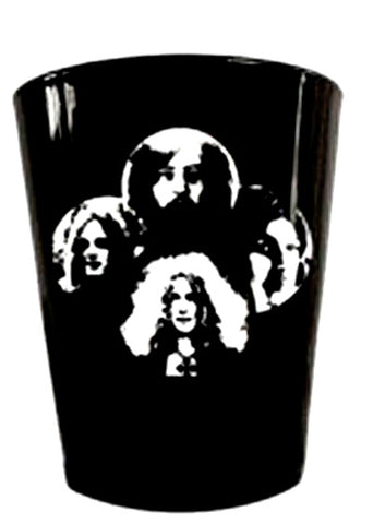 Led Zeppelin Shot glass Red Logo with band General Stuff