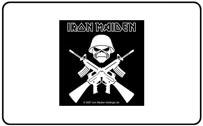 Iron Maiden Crossed Guns Sticker